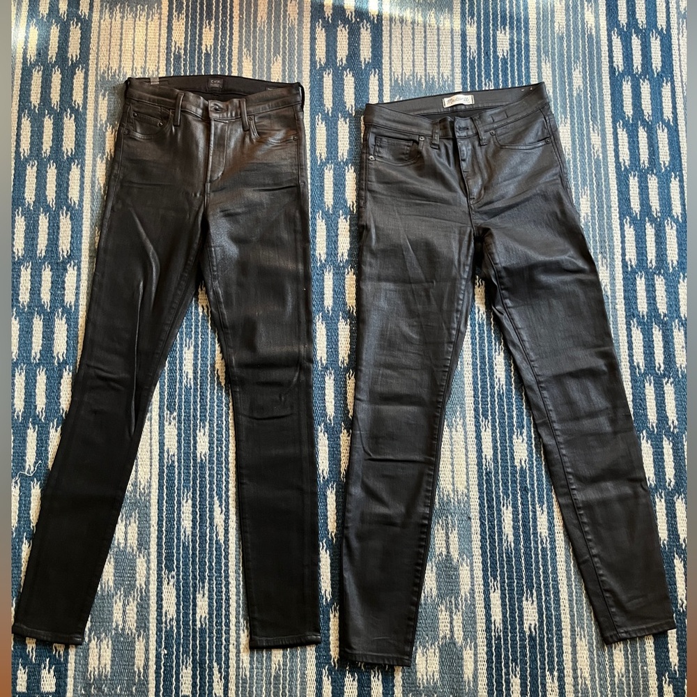 Citizens of humanity Rocket high rise skinny coated denim 27